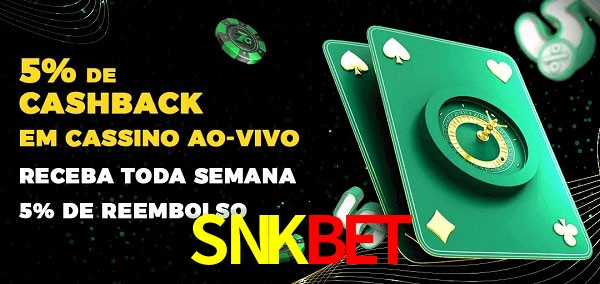 Promoções do cassino ao Vivo SNKBET